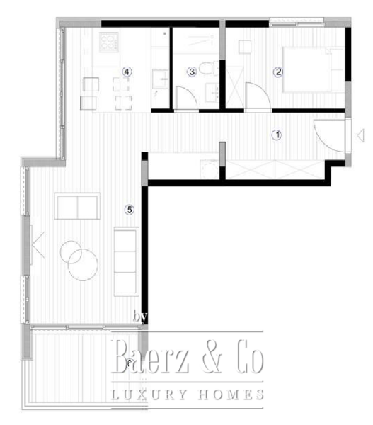 photo 12 One Bedroom Apartment in Luxury Complex in Budva 2