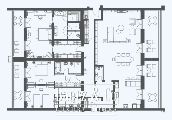 photo 11 Luxury Three Bedroom Penthouse in Tivat with Seaview and Terraces