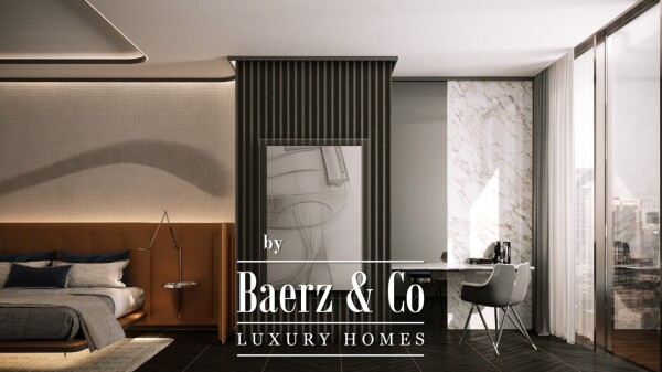 photo 3 Iconic 3-Bedroom Apartment | Da Vinci Tower by Pagani | Canal View Luxury