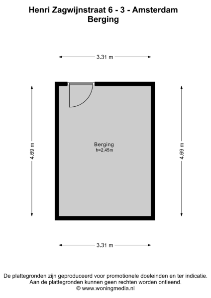 Floor Plan 4 - Henri Zagwijnstraat 6 3