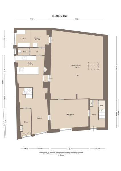 Floor Plan 1 - Tolstraat 21