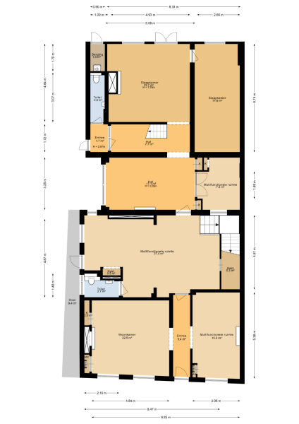 Floor Plan 1 - Oude Delft 45