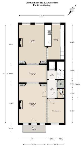 Floor Plan 1 - Ceintuurbaan 253 3