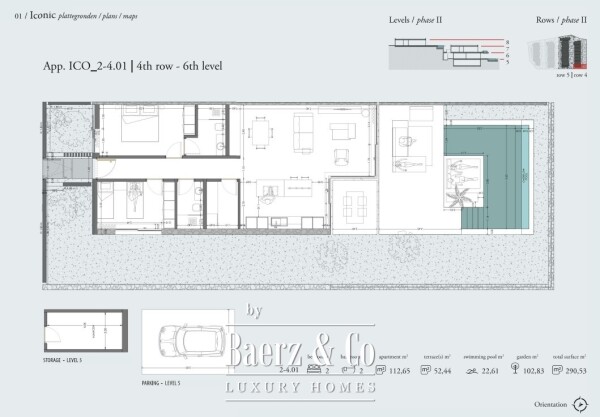 Floor Plan 1 - Luxury corner apartment in new development Rokabella, Tenerife
