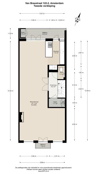 Floor Plan 2 - Van Breestraat 122 2